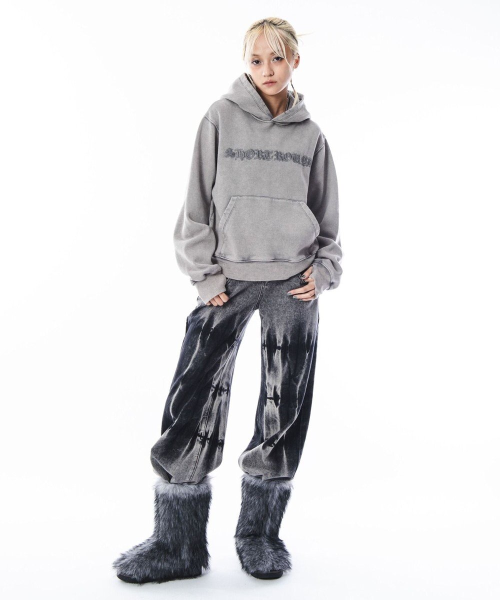 WEGO 【ユニセックス着用ITEM】コンパクトフィットロゴプルパーカー 