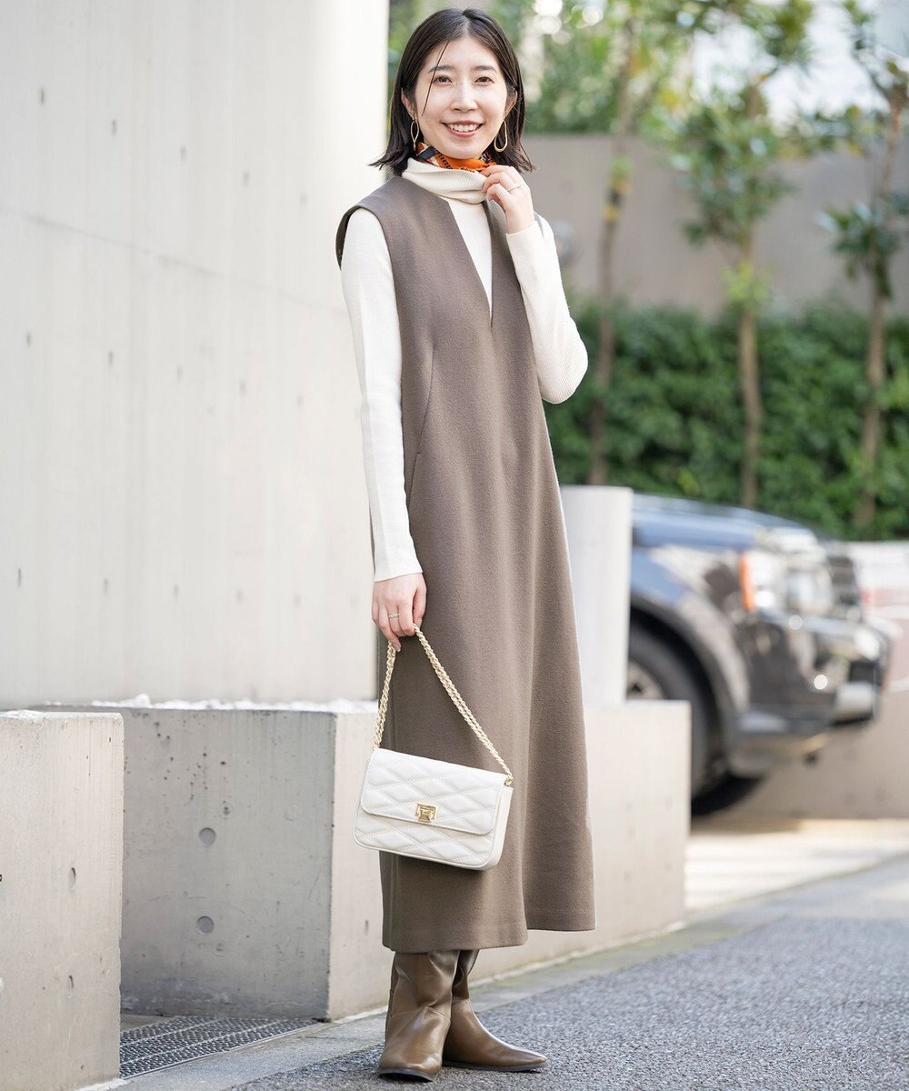 23区 S 【Sサイズ限定】ウールミルドジャージー ジャンパースカート 