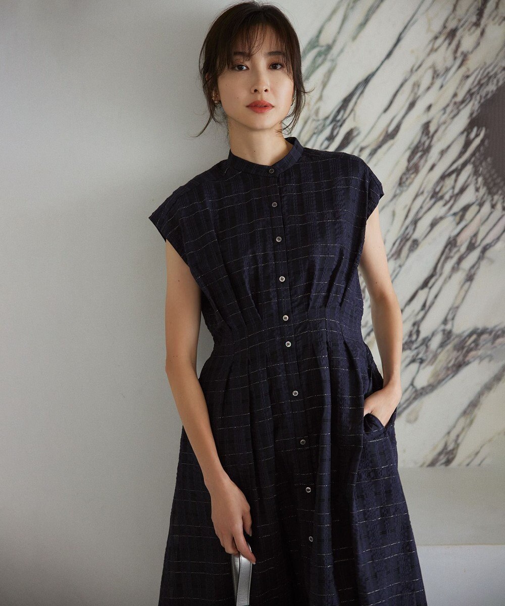 組曲 S ラメシアーチェック ワンピース 
