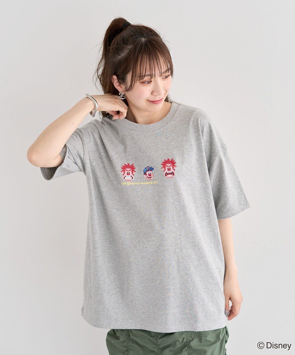 Green Parks シュガーラッシュ　／　クロスステッチ刺繡半袖ＴＥＥ 