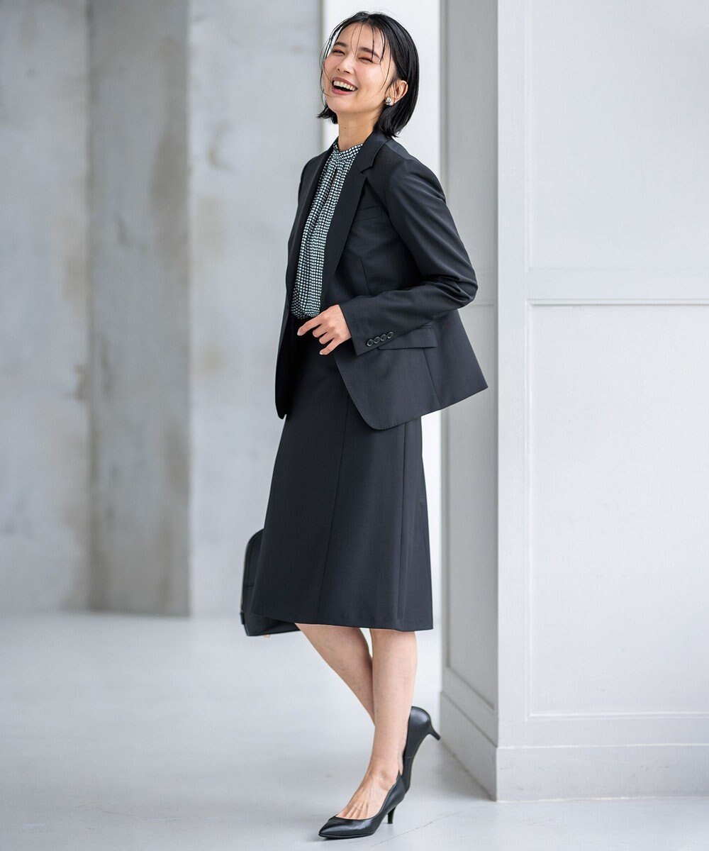 23区 S 【新色追加/セットアップ対応】ラフィーネウール 一つ釦 ジャケット 