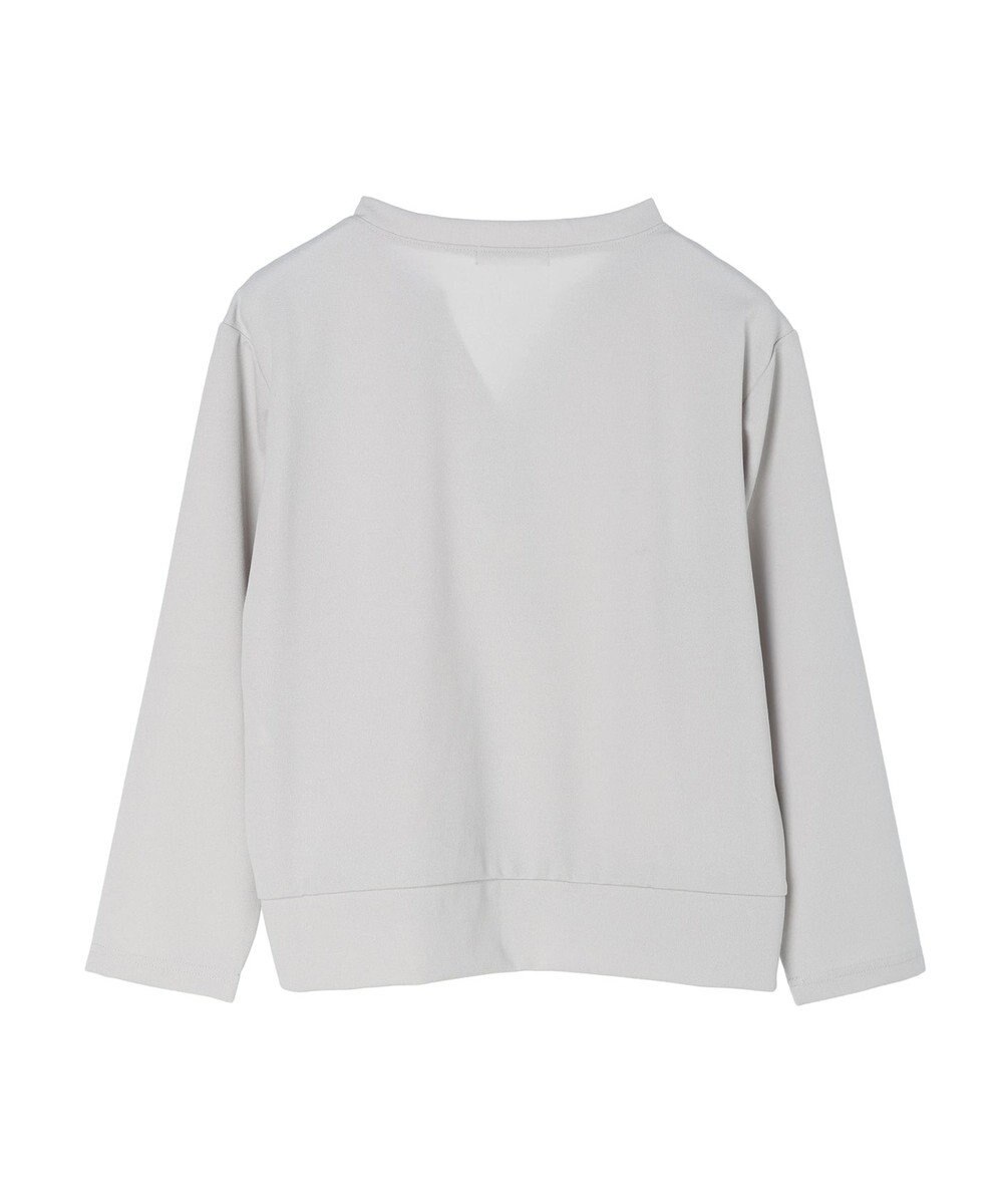 Green Parks カットジョーゼットドットボタンカーディガン 