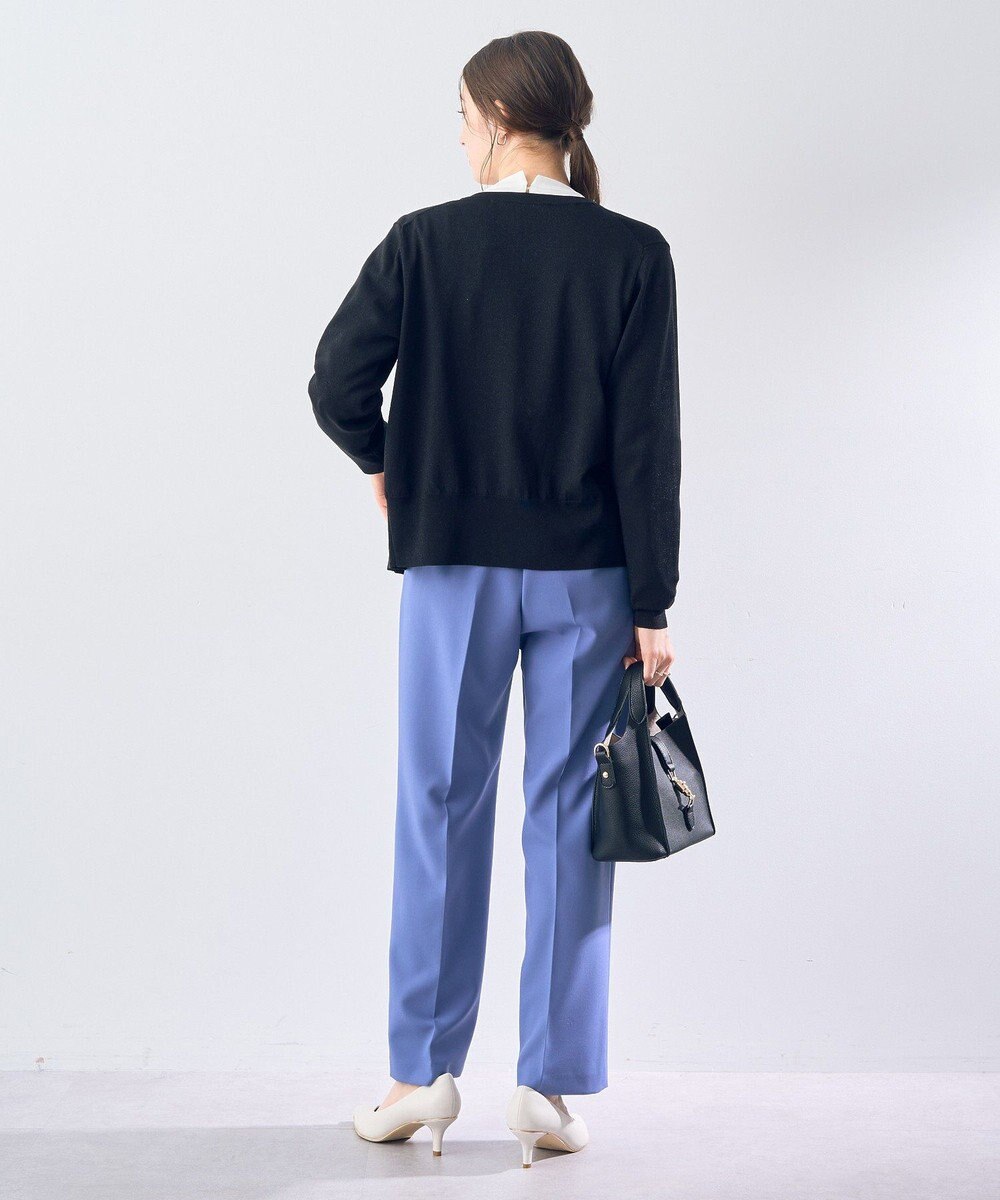 YECCA VECCA ラメ混クルーネックカーディガン 