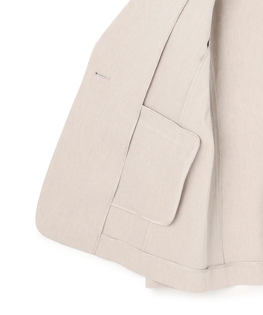 23区 【洗える】リネンレーヨンストレッチ テーラード ジャケット 