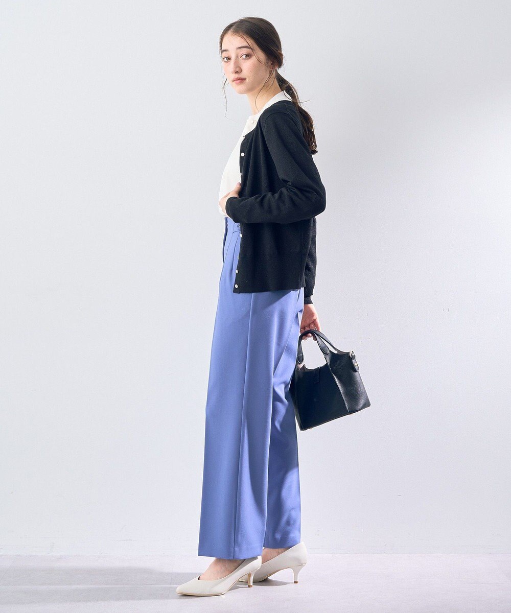 YECCA VECCA ラメ混クルーネックカーディガン 