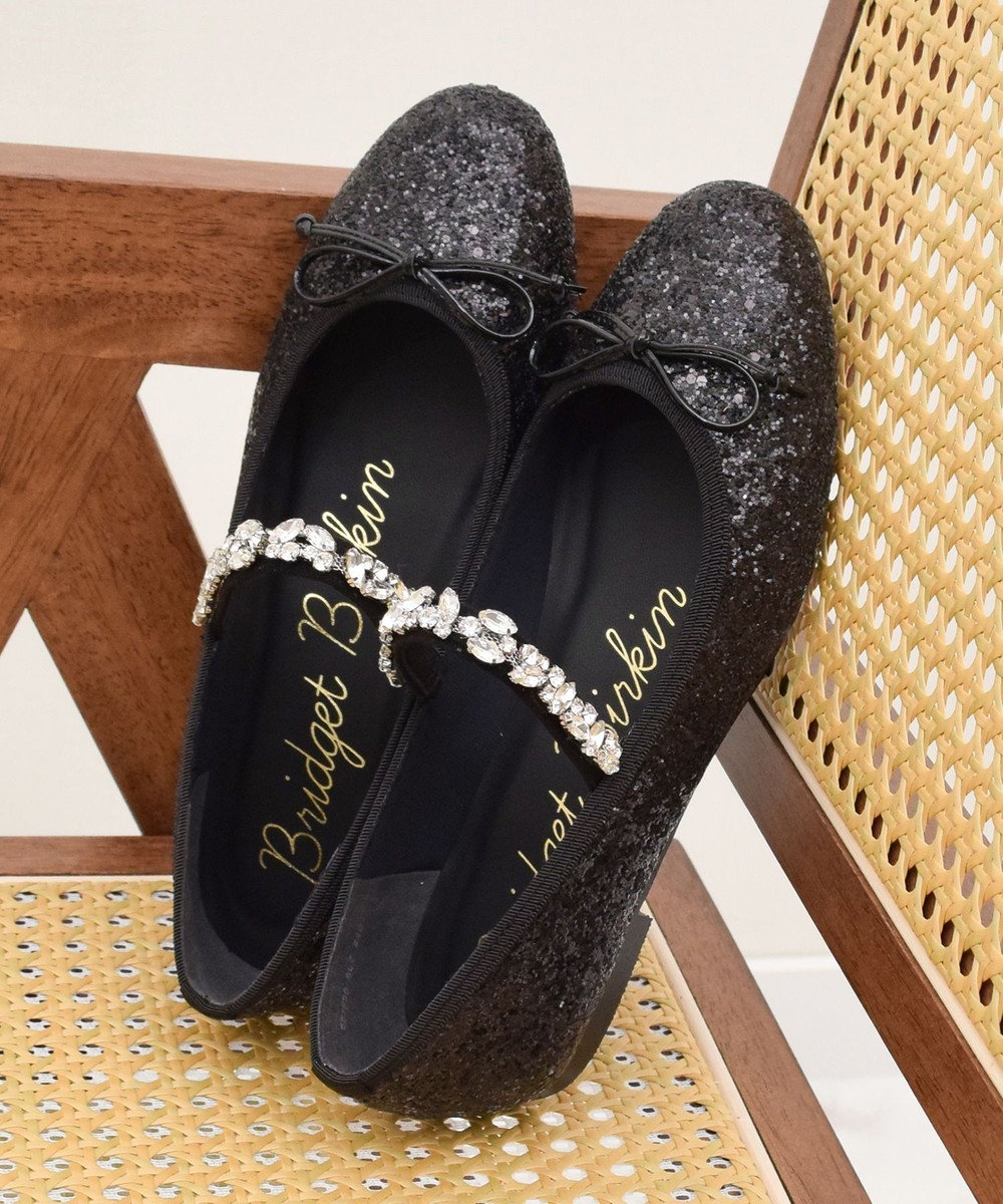 Bridget Birkin 【Bridget Birkin】ビジューストラップバレエシューズ 