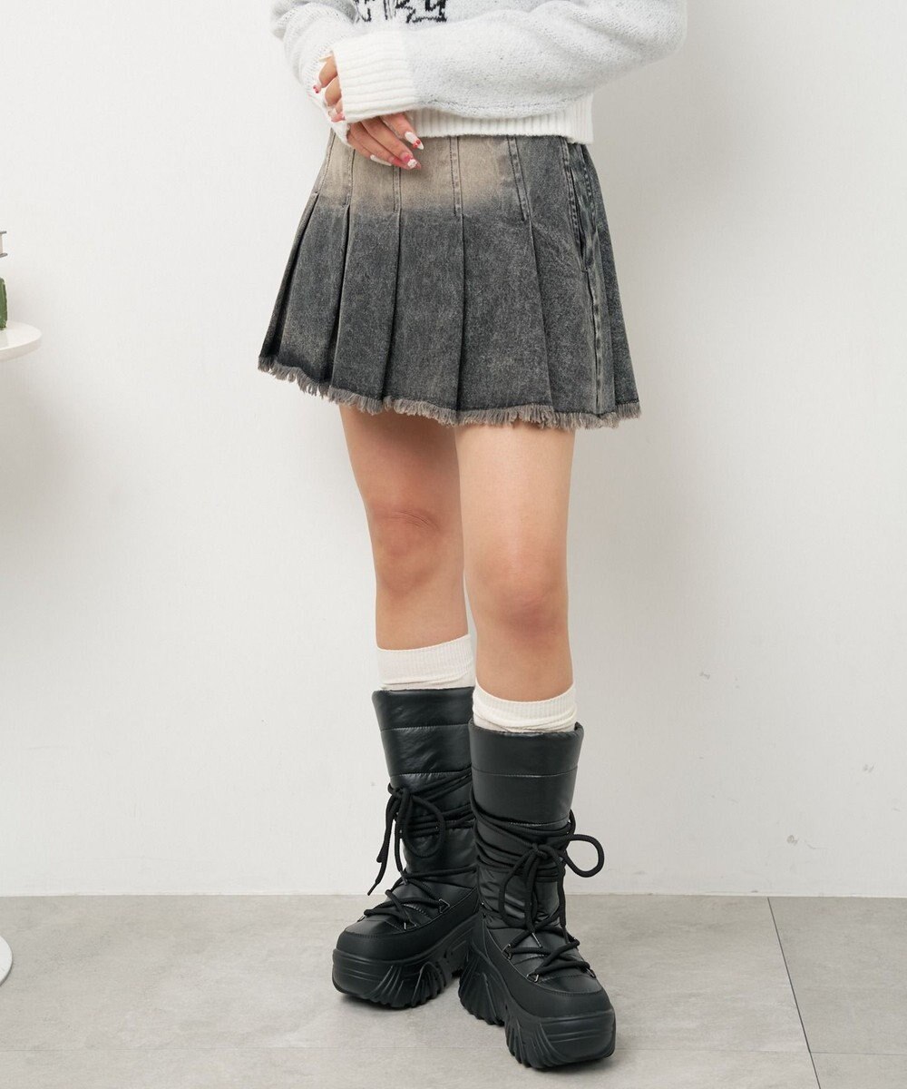 WEGO レースアップパテッドブーツ 