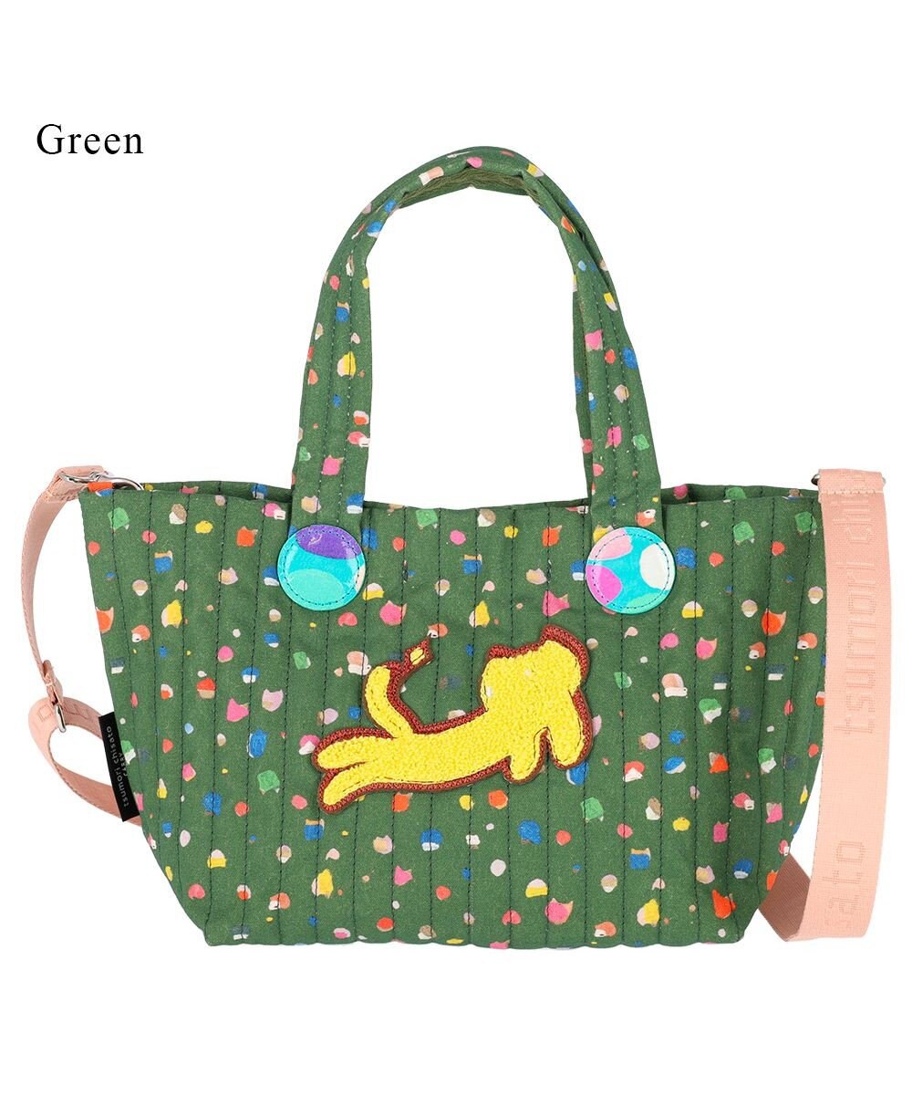 tsumori chisato CARRY きらネコてんてん ハンドバッグ 2way ショルダーバッグ 