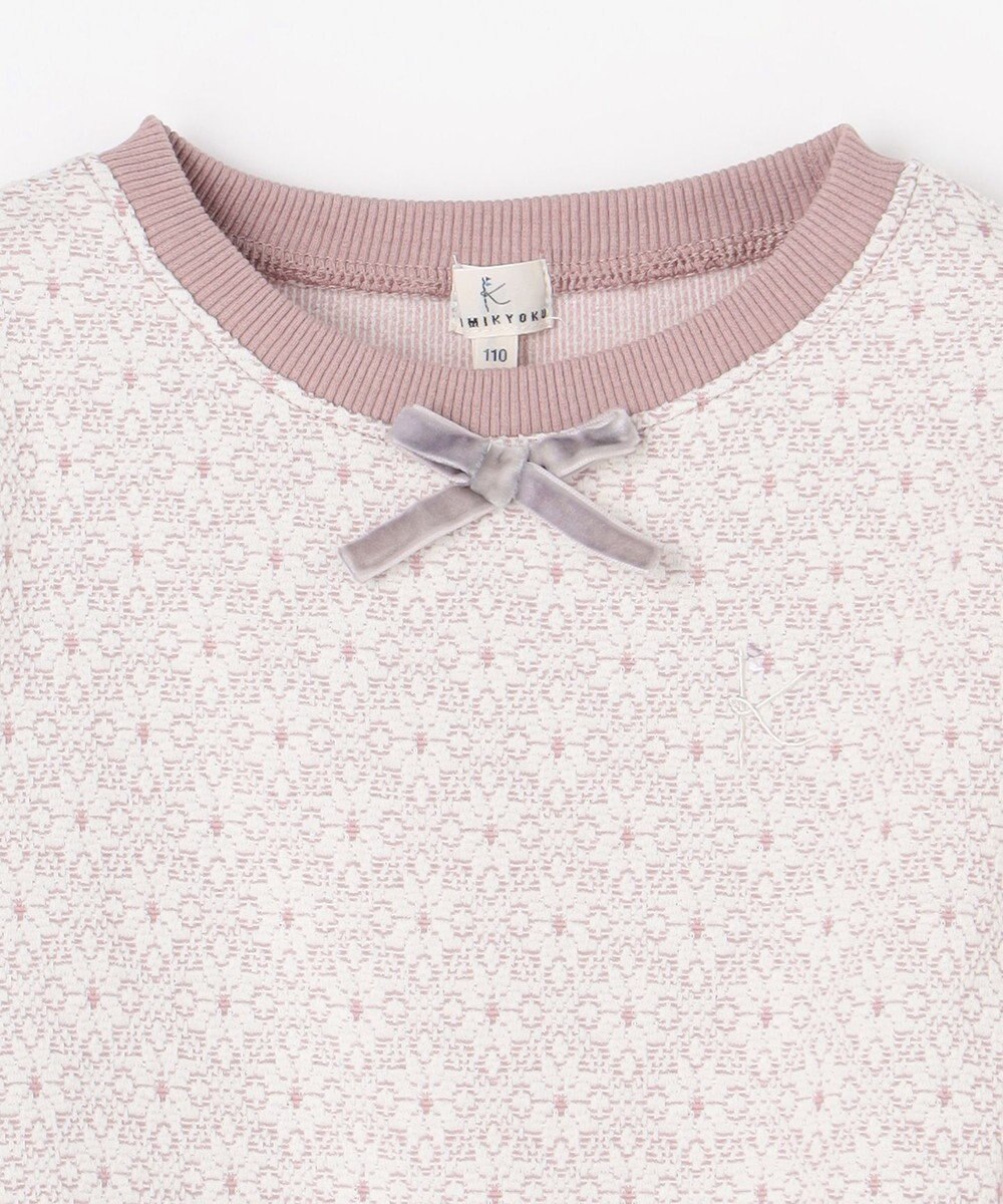 組曲 KIDS 【110-140㎝】 フロストフラワージャガード トレーナー 