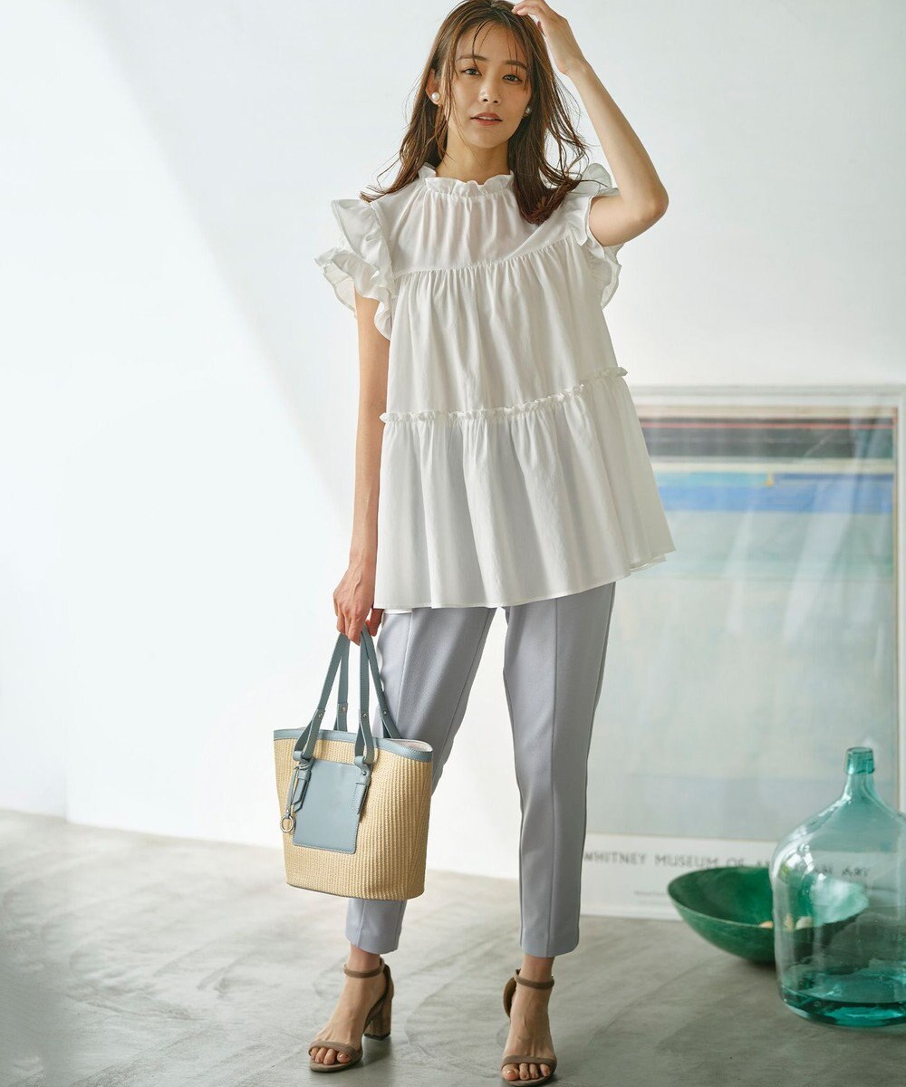 組曲 【接触冷感・吸湿冷感・UVカット】スタイルアップジャージー パンツ 