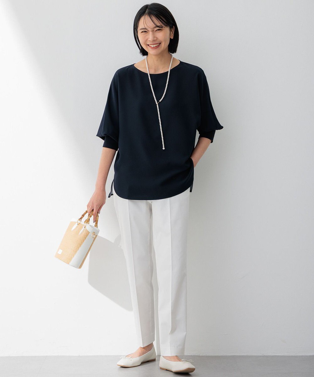 23区 S 【洗える/一部店舗限定】ストレッチジョーゼット シアー カットソー 