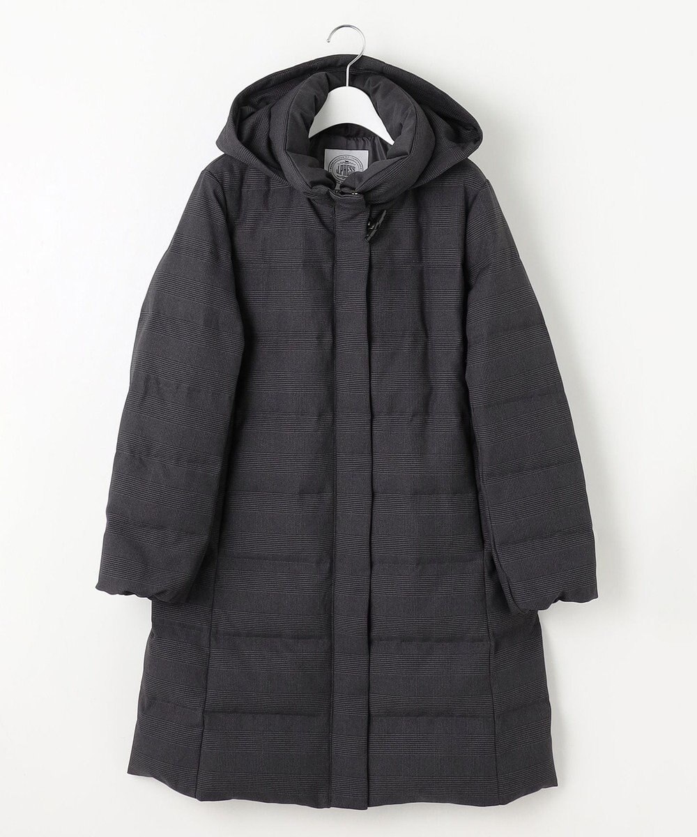 J.PRESS LADIES S 千鳥&グレンチェック ロング ダウン コート 