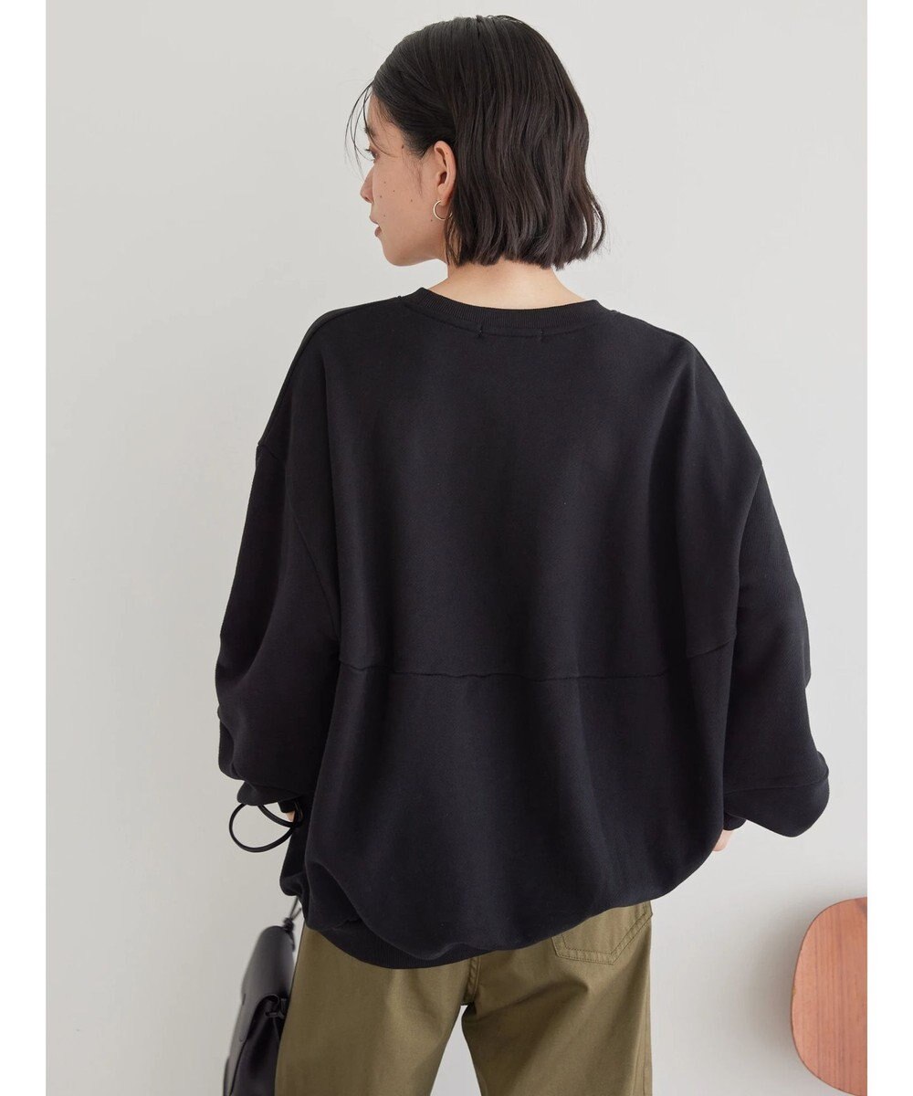 AMERICAN HOLIC ポケット付きバックドレープ裏毛プルオーバー 