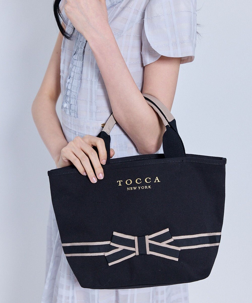 TOCCA BOW BRIDGE CANVAS TOTE トートバッグ【星風まどかさん着用】 