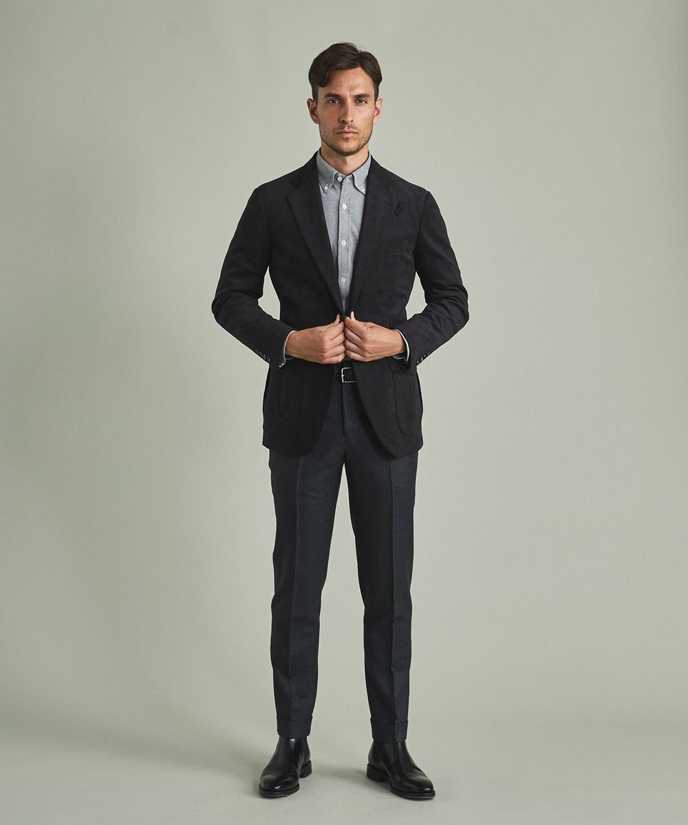 GOTAIRIKU 【イージーケア】ウルトラスエードサファリジャケット 