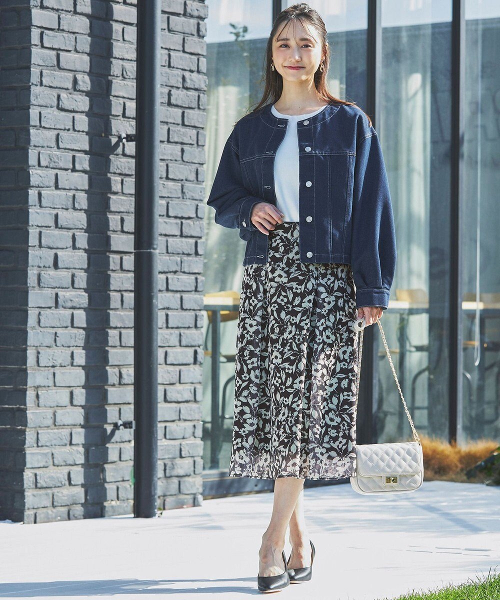 ANY SIS 【洗える】ノーカラーショート Ｇジャン 