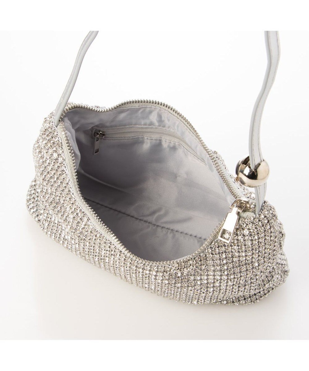 UNBILLION カシュカシュ cachecache / ワンハンドルメタリックビーズバッグ 