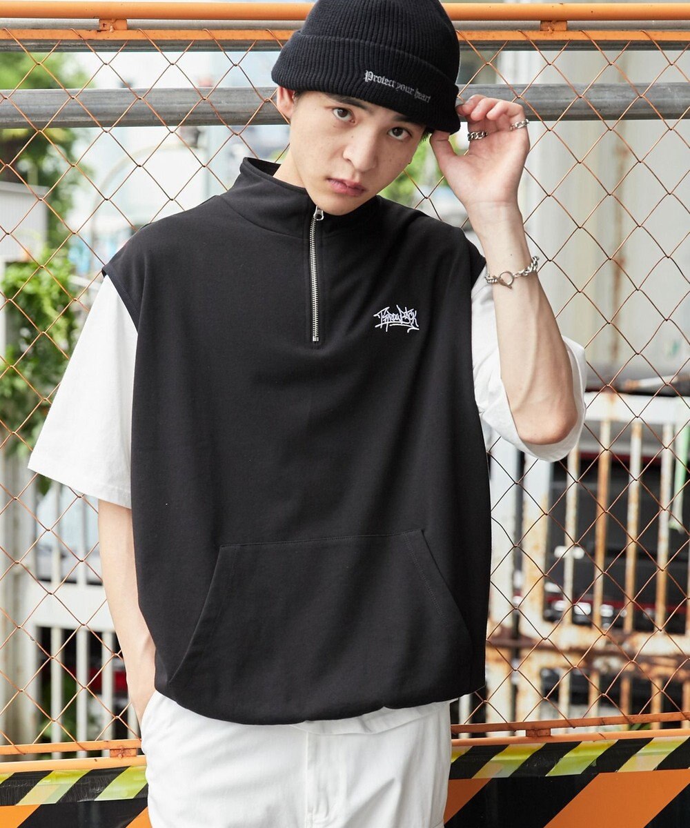 WEGO 【ユニセックス着用ITEM】ノースリハーフジッププルオーバー 