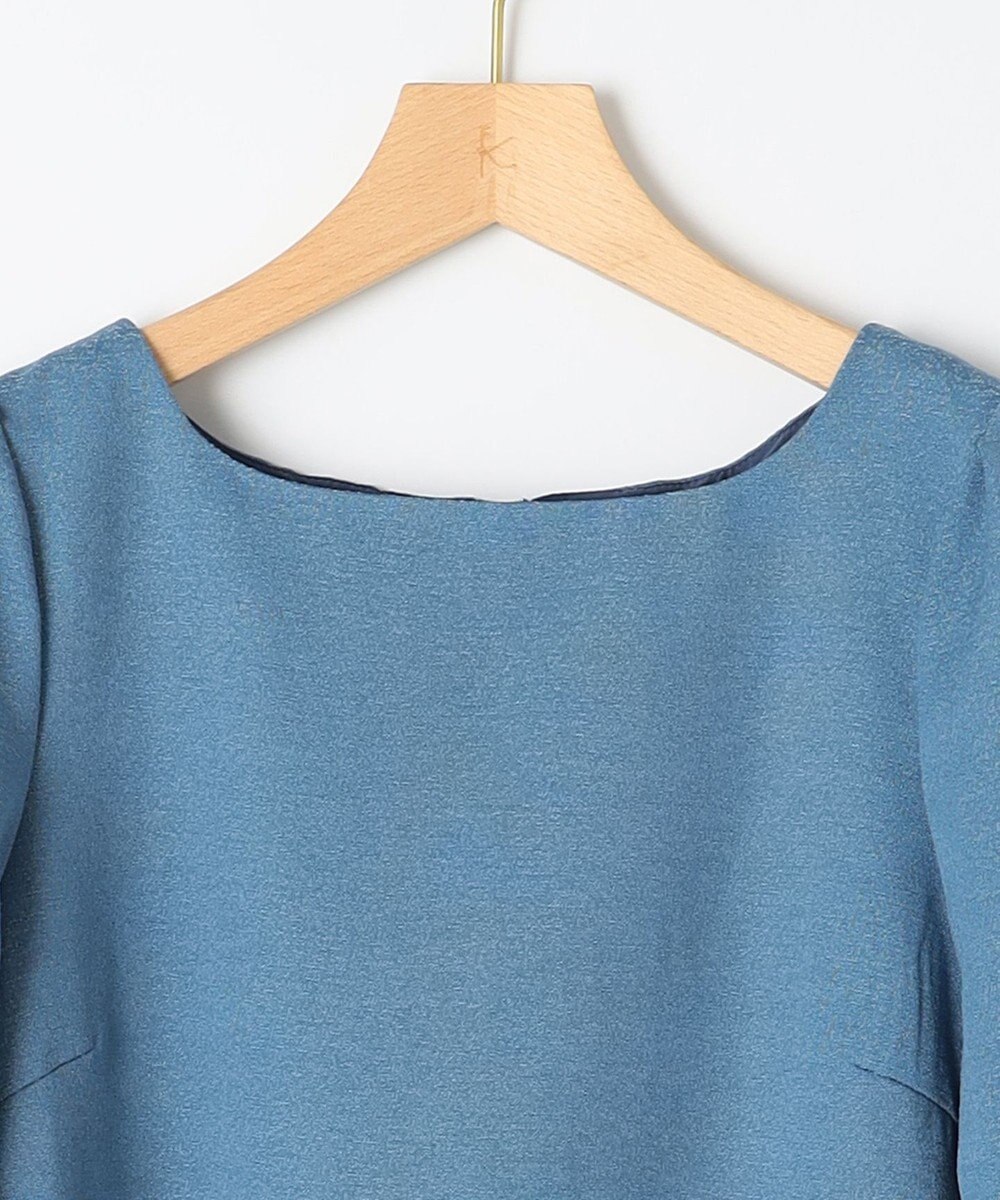 組曲 L ラメジャカード ボートネックワンピース 