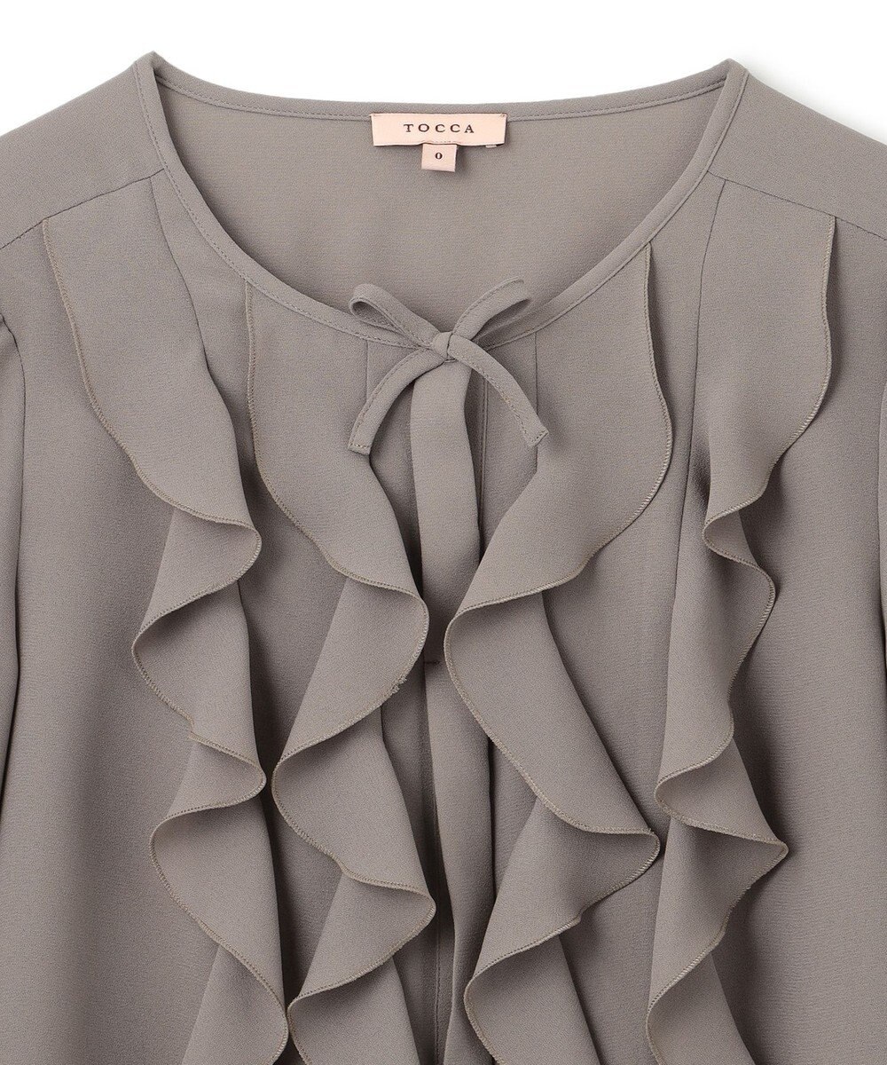 TOCCA 【消臭・洗える】PROMISE RIBBON FRILL ブラウス 