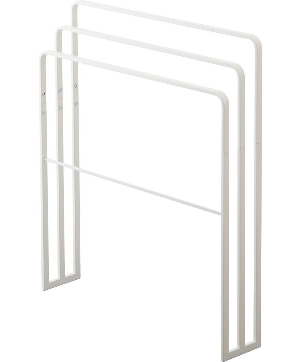 tower 横から掛けられるバスタオルハンガー 3連 タワー ホワイト 