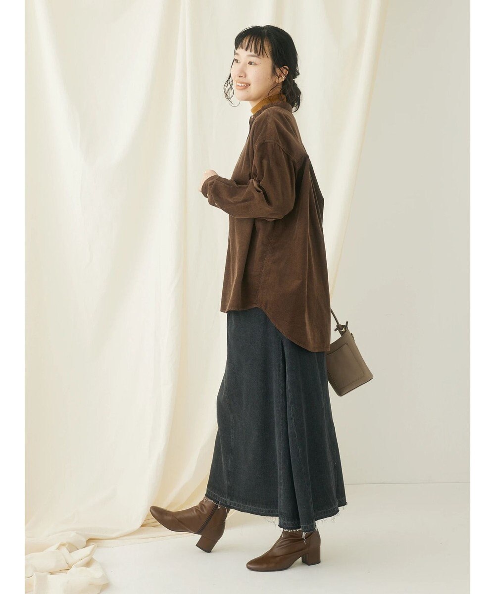 CRAFT STANDARD BOUTIQUE コーデュロイバンドカラーシャツ 