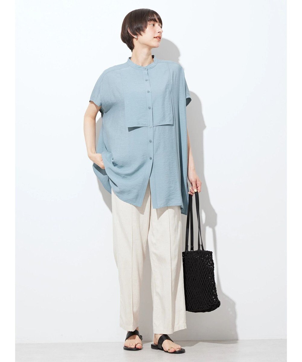 AMERICAN HOLIC ブザムフレンチスリーブバックオープンチュニック 