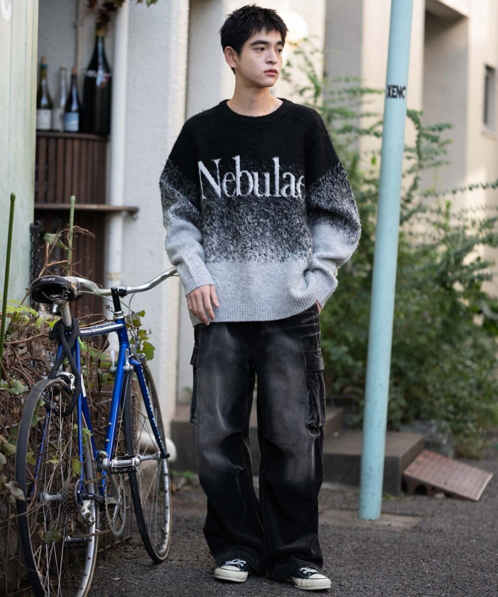 WEGO 【ユニセックス着用ITEM/MLサイズ展開】ファジーグラデーションプルオーバー 