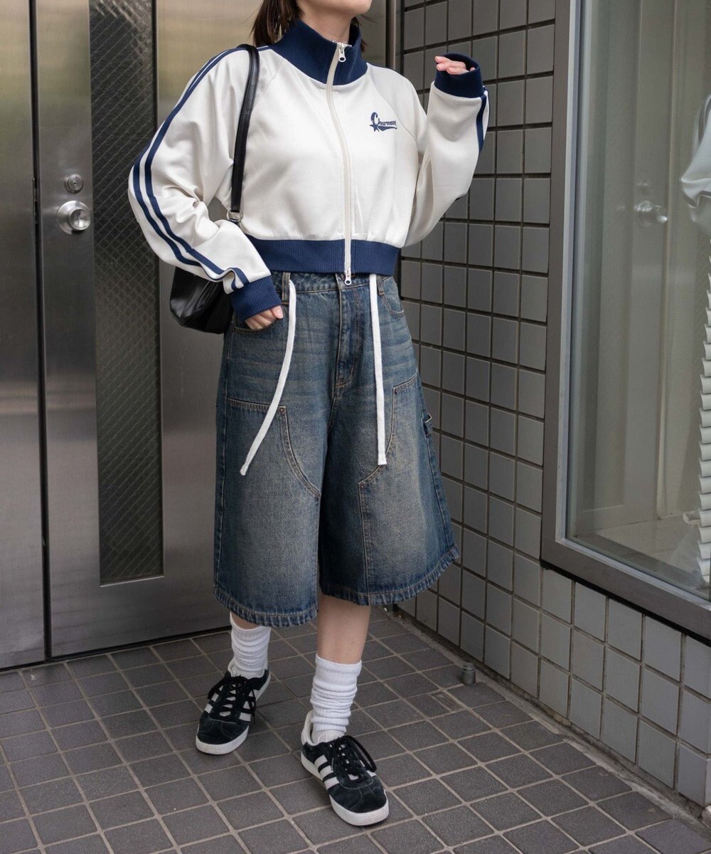 WEGO ロゴプリントトラックジャケット 