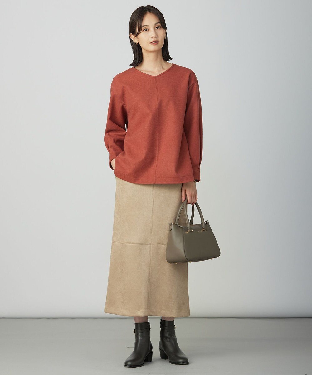 J.PRESS LADIES S スエードダンボール スカート 