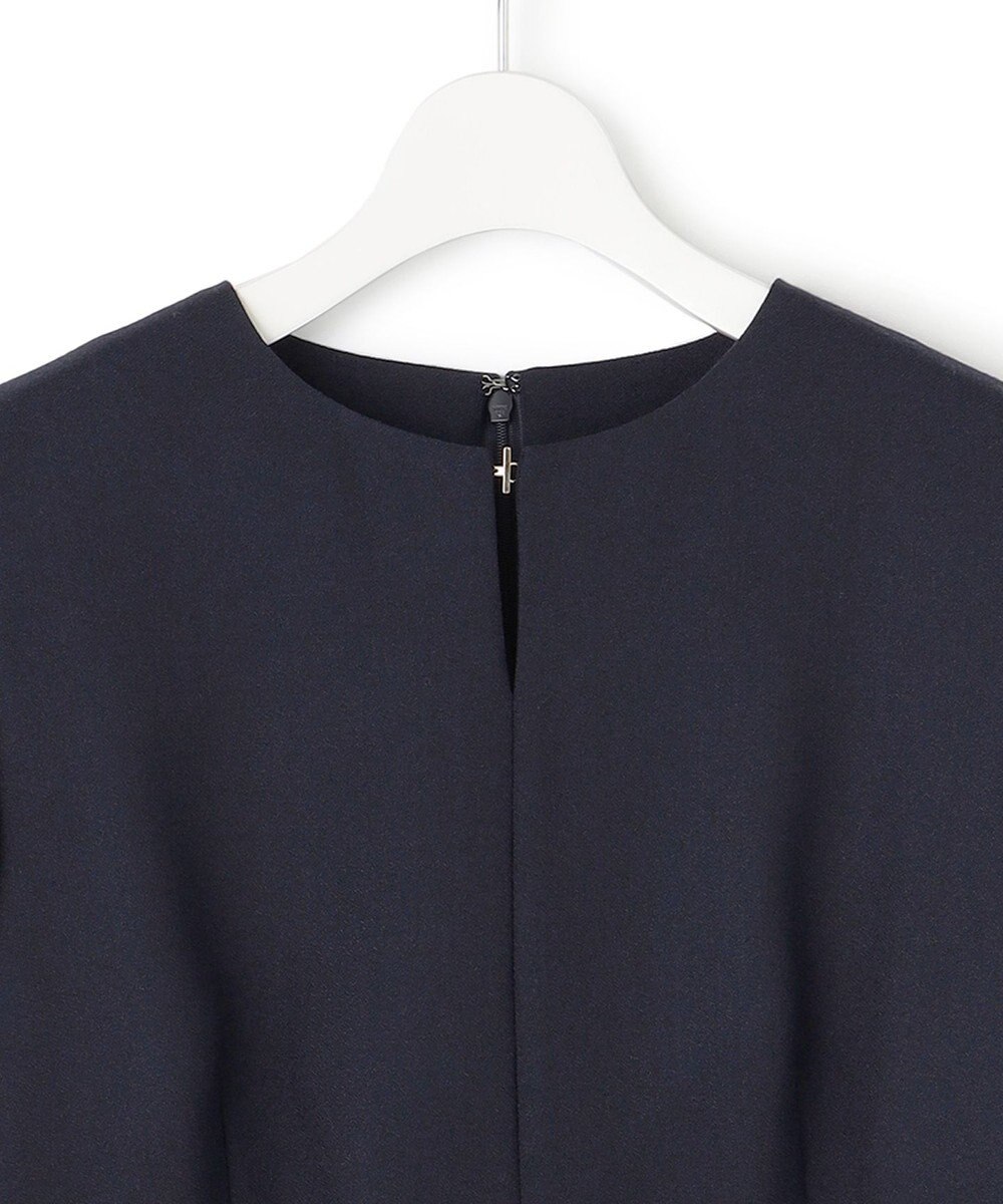 23区 L 【洗える】ウールミックスジョーゼット ワンピース 