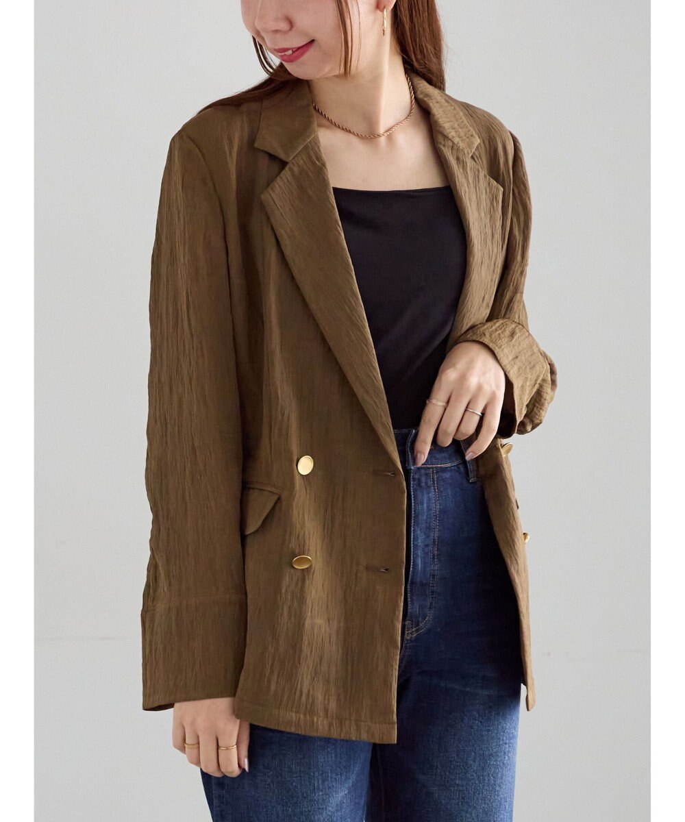 Te chichi リンクルライトテーラードジャケット 