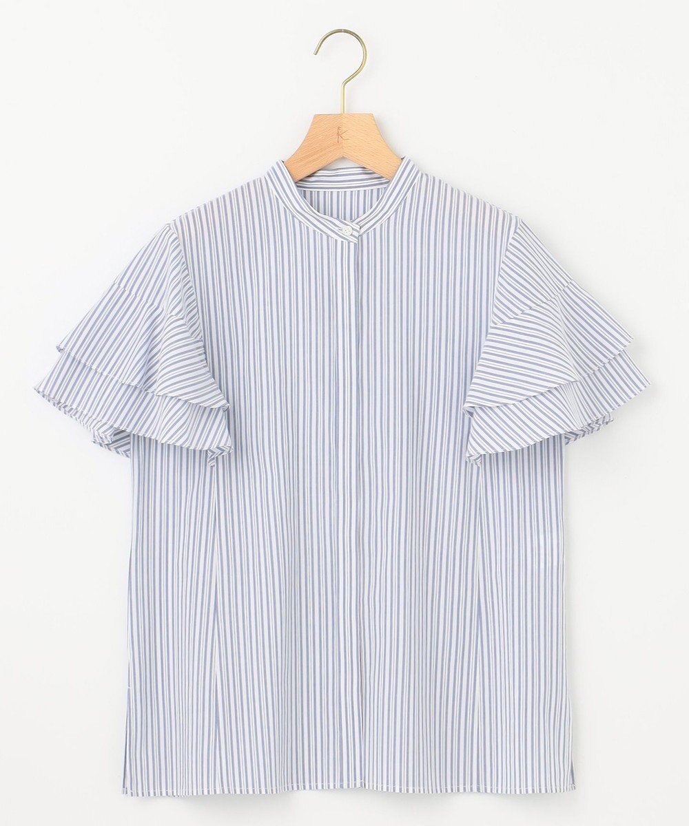 組曲 コットンレーヨンシャーティング ブラウス 