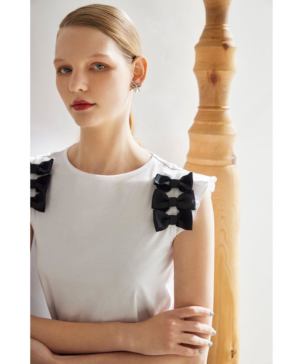 TOCCA PROMISE PEARL RIBBON EARRINGS イヤリング 