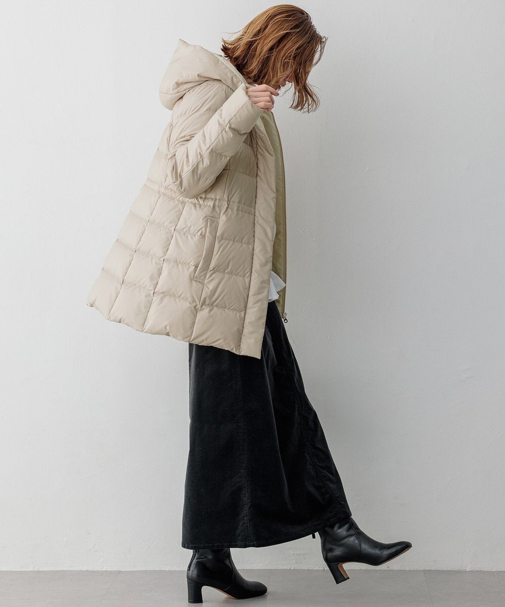 23区 【VERY掲載/新色追加】シレータフタ ミドル丈 ダウンコート 