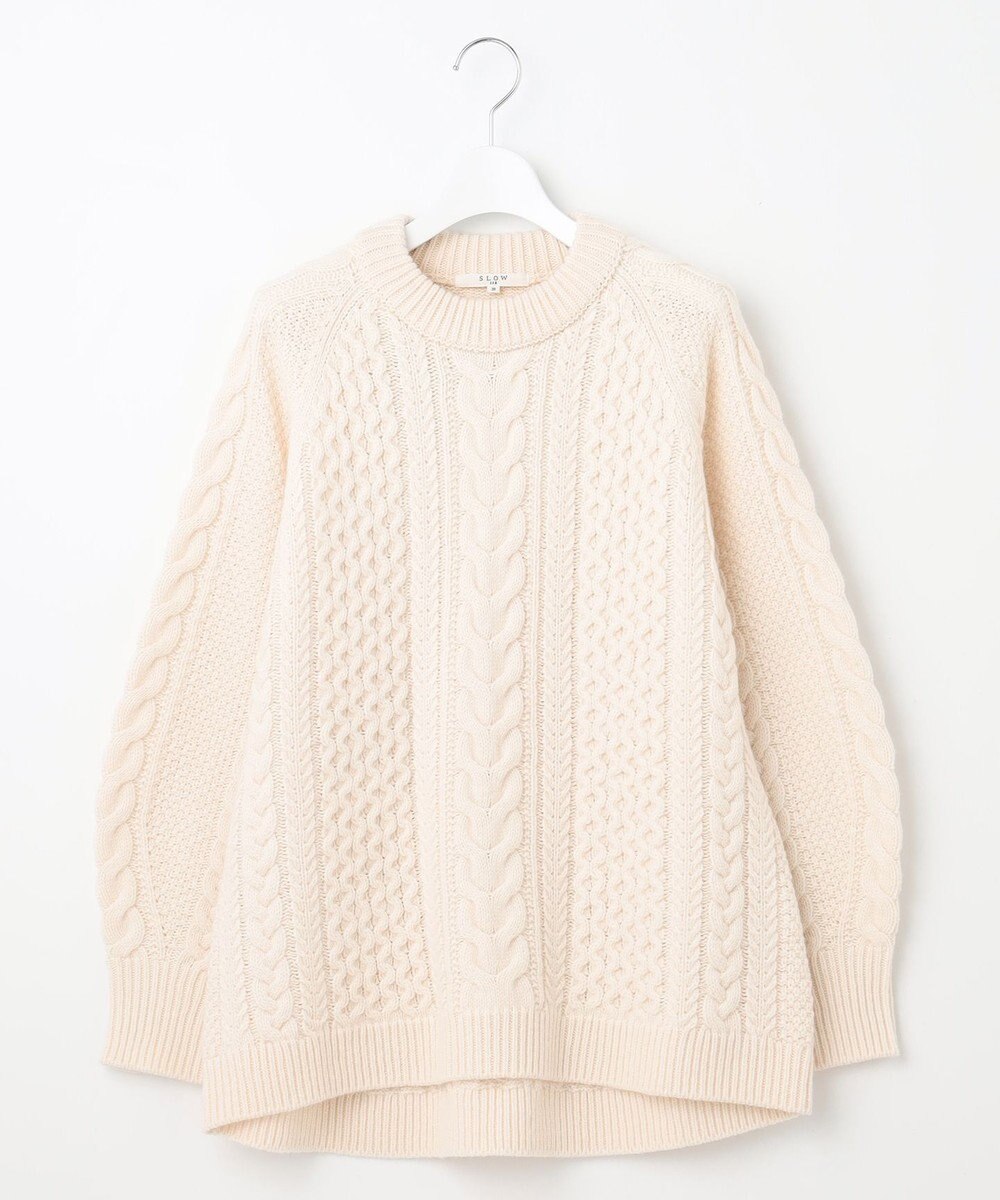 23区 【SLOW/一部店舗限定】ニットトータル アラン柄 ニット 