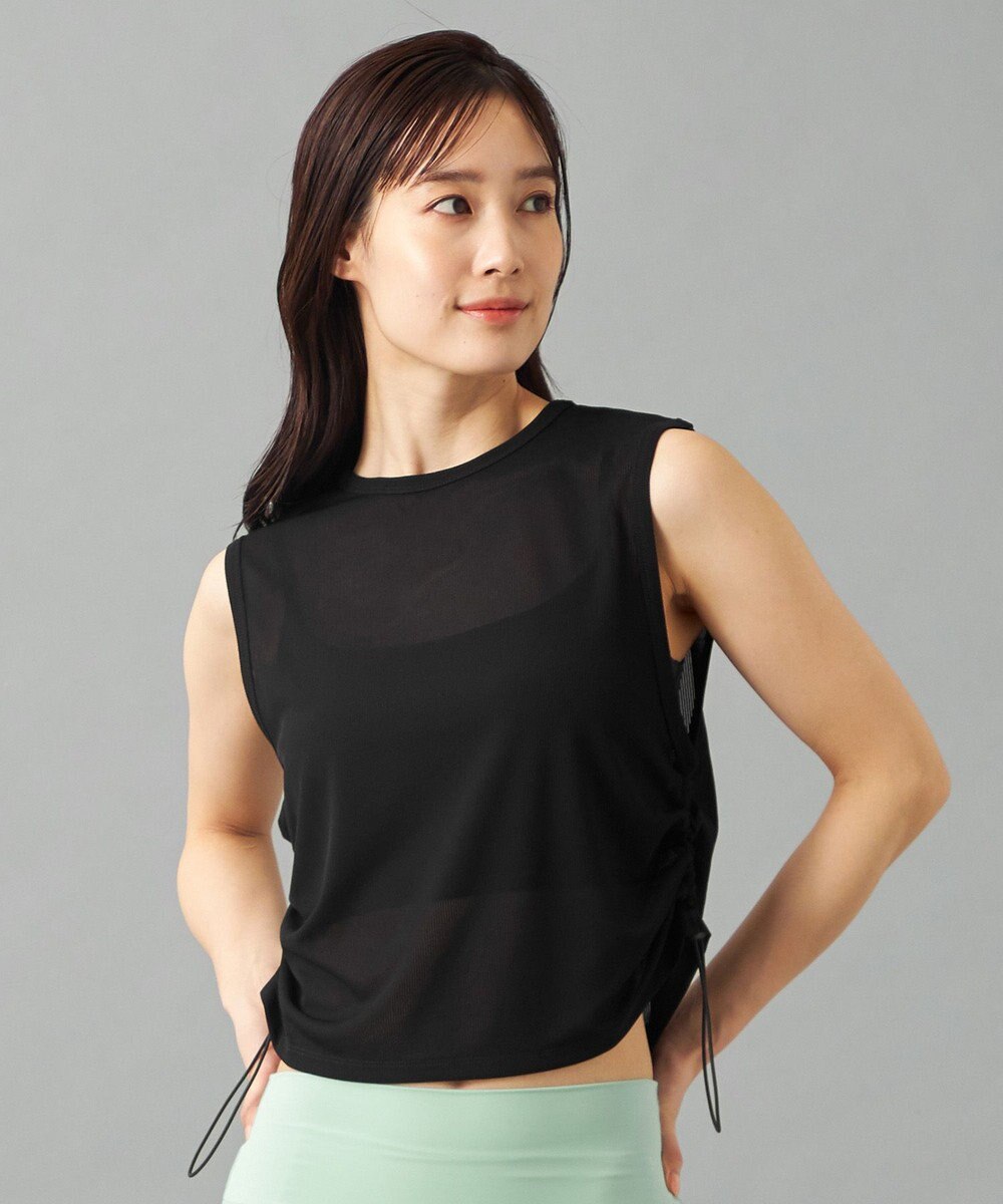 Chacott Chacott BALANCE シアーリブノースリーブTシャツ 