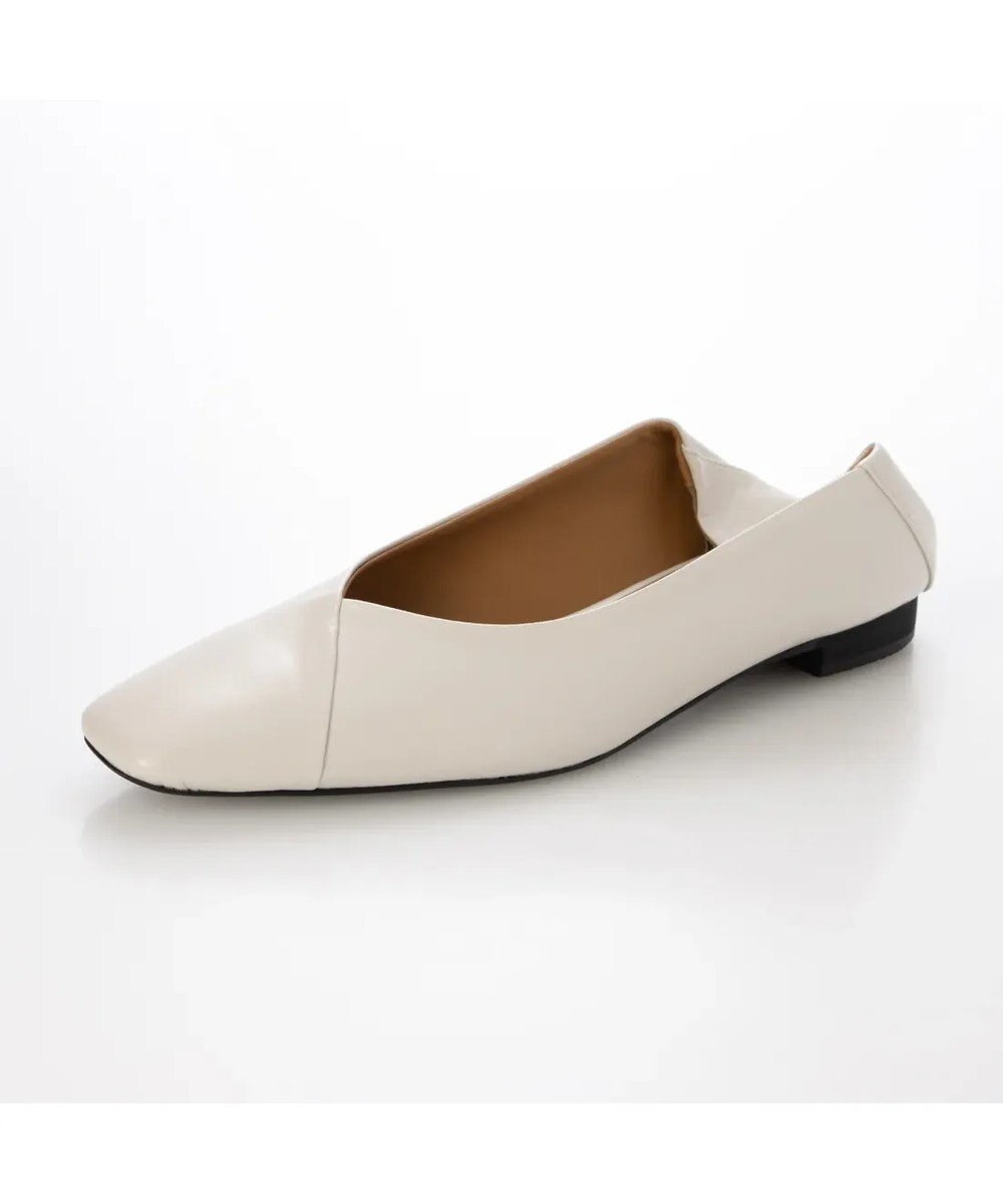 MODE ET JACOMO <carino>スクエアトゥバレエシューズ 