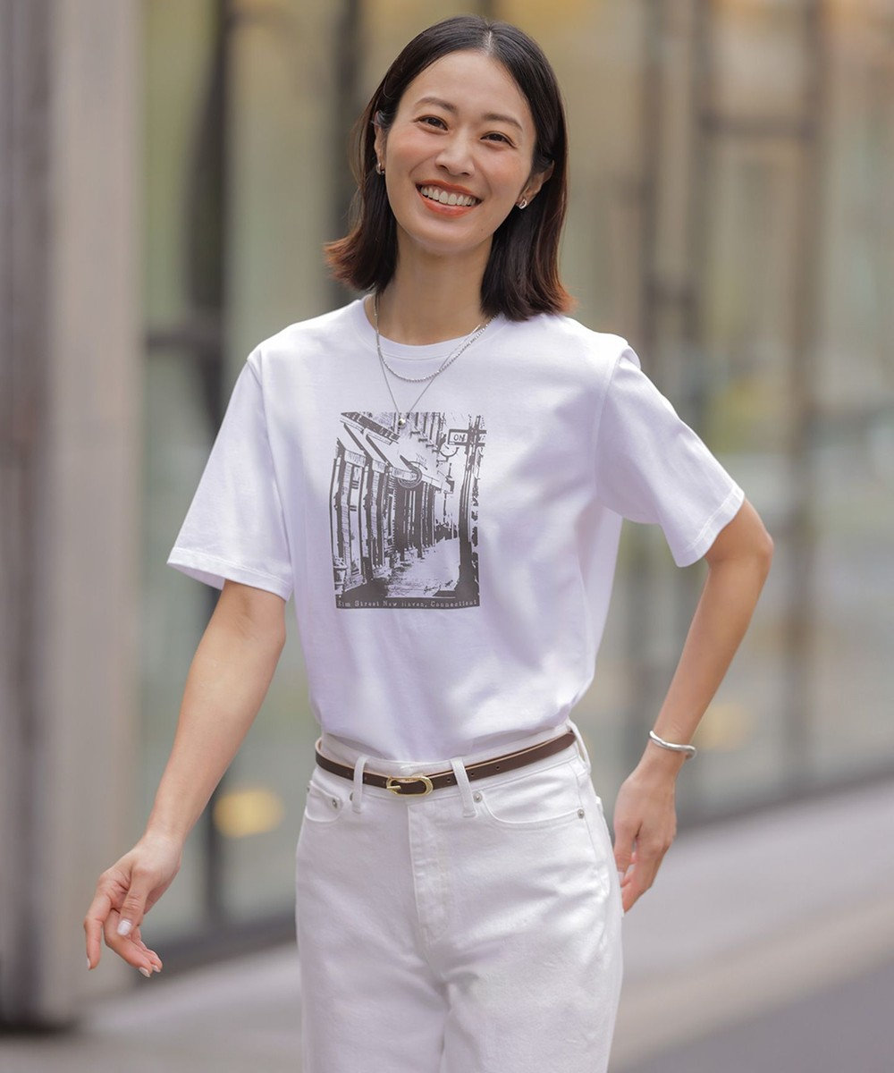 J.PRESS LADIES プリント Ｔシャツ 