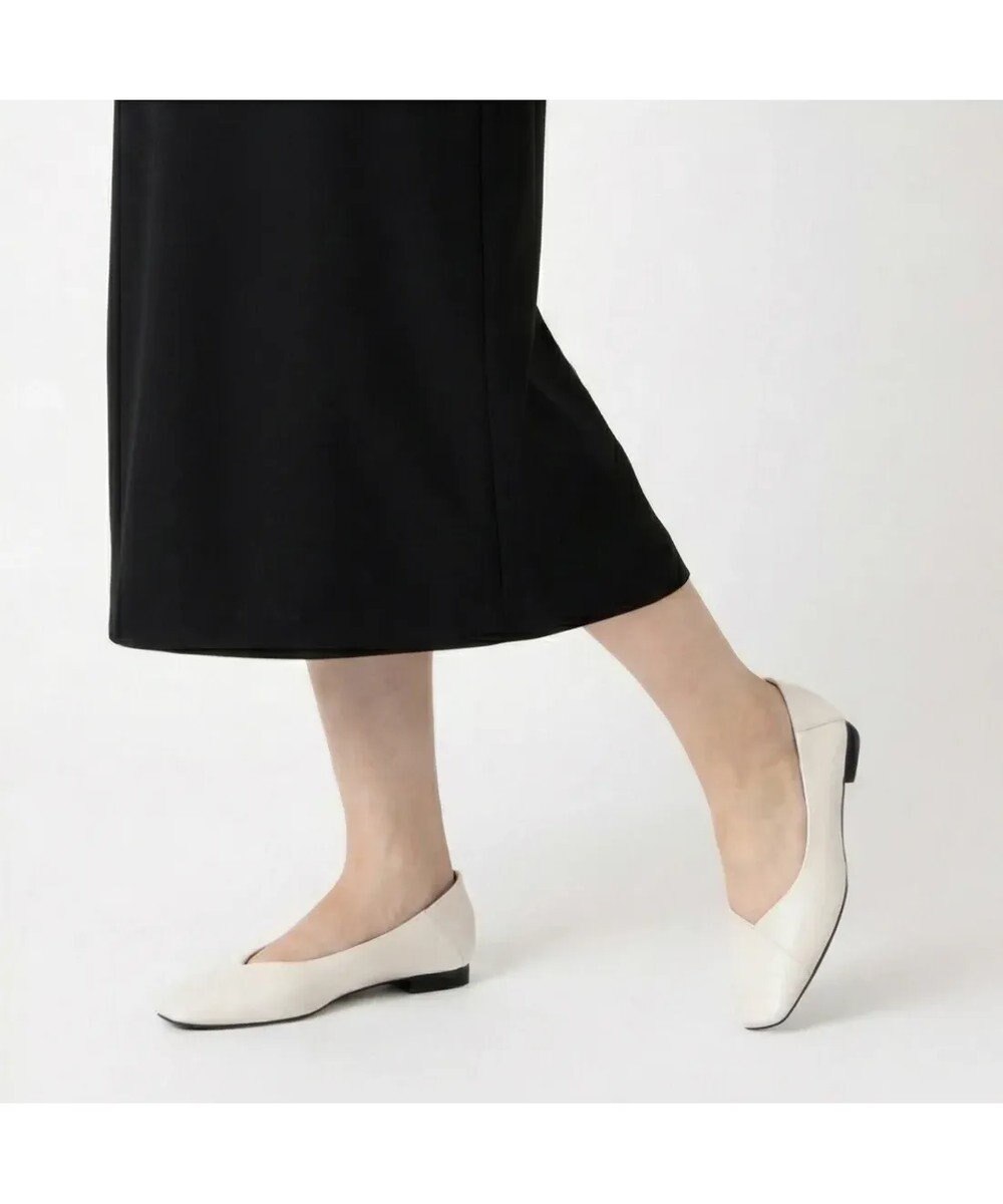 MODE ET JACOMO <carino>スクエアトゥバレエシューズ 