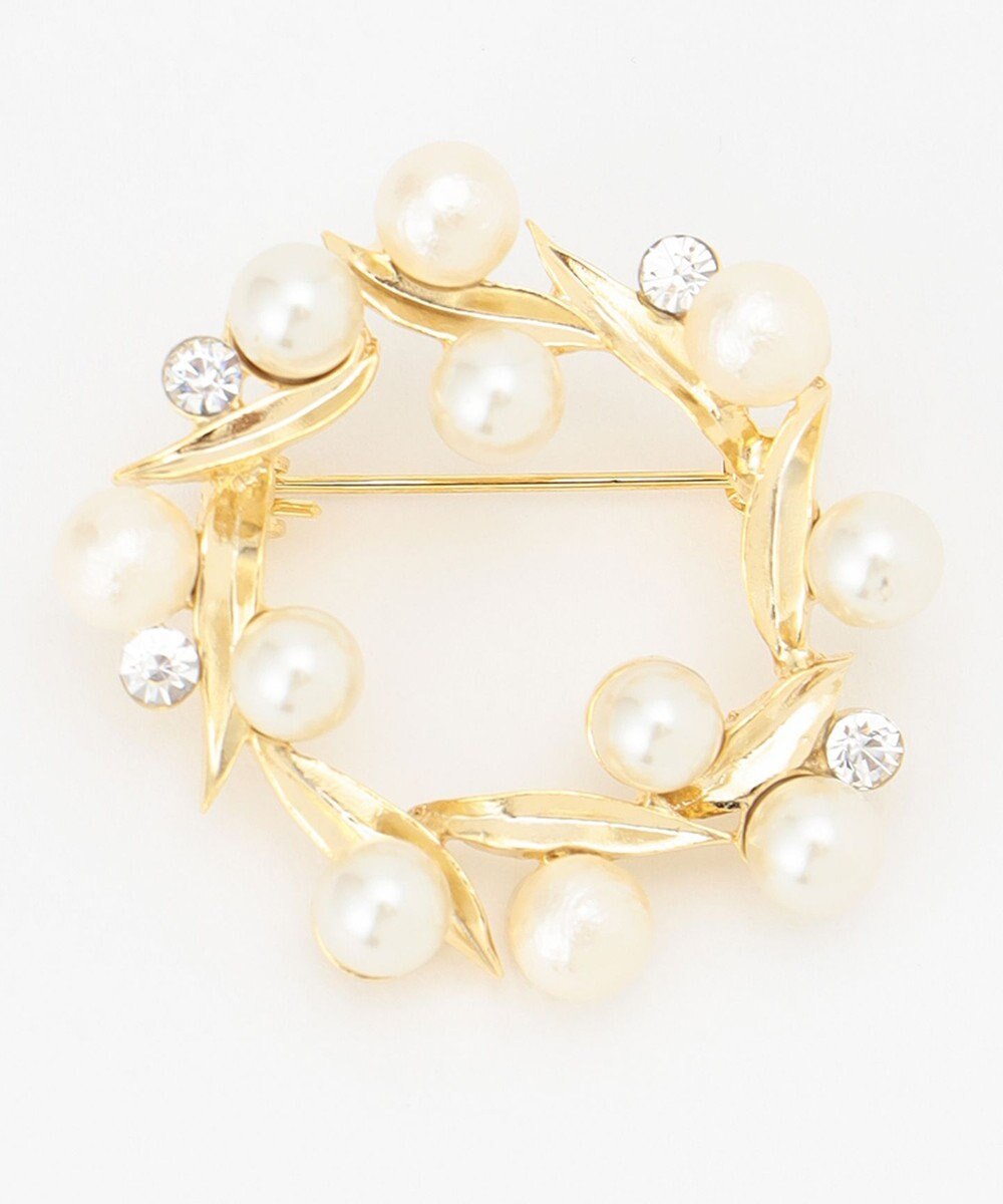 J.PRESS LADIES サークルパール ブローチ 