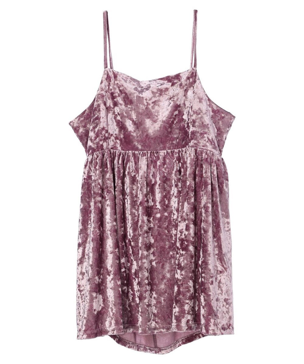 Green Parks ・ＥＬＥＮＣＡＲＥ　ＤＵＥクラッシュベロアキャミチュニック 