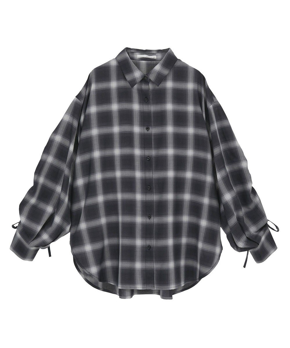 Green Parks ・ＥＬＥＮＣＡＲＥ　ＤＵＥ　チェックギャザーシャツ 