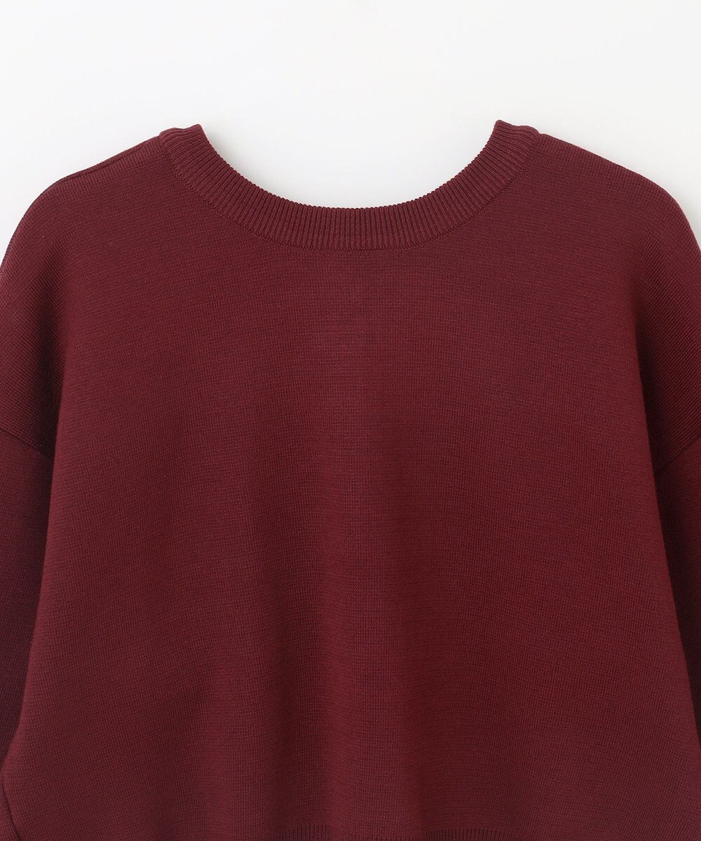 ANY 【前後着用可能/洗濯機可】２WAYパールニットカーディガン 