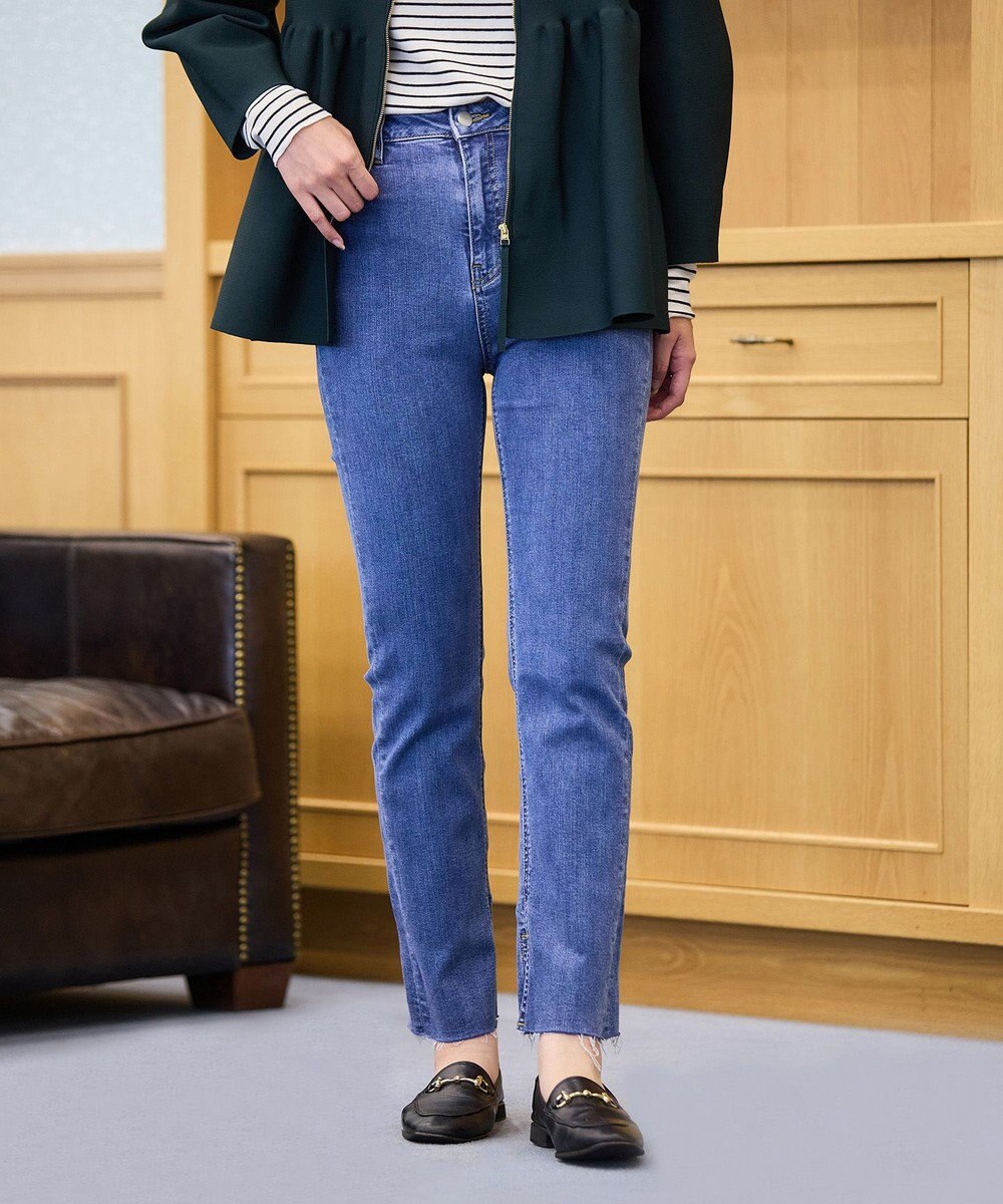 UNFILO 【UNFILO DENIM】撥水 スリムフィットデニム 