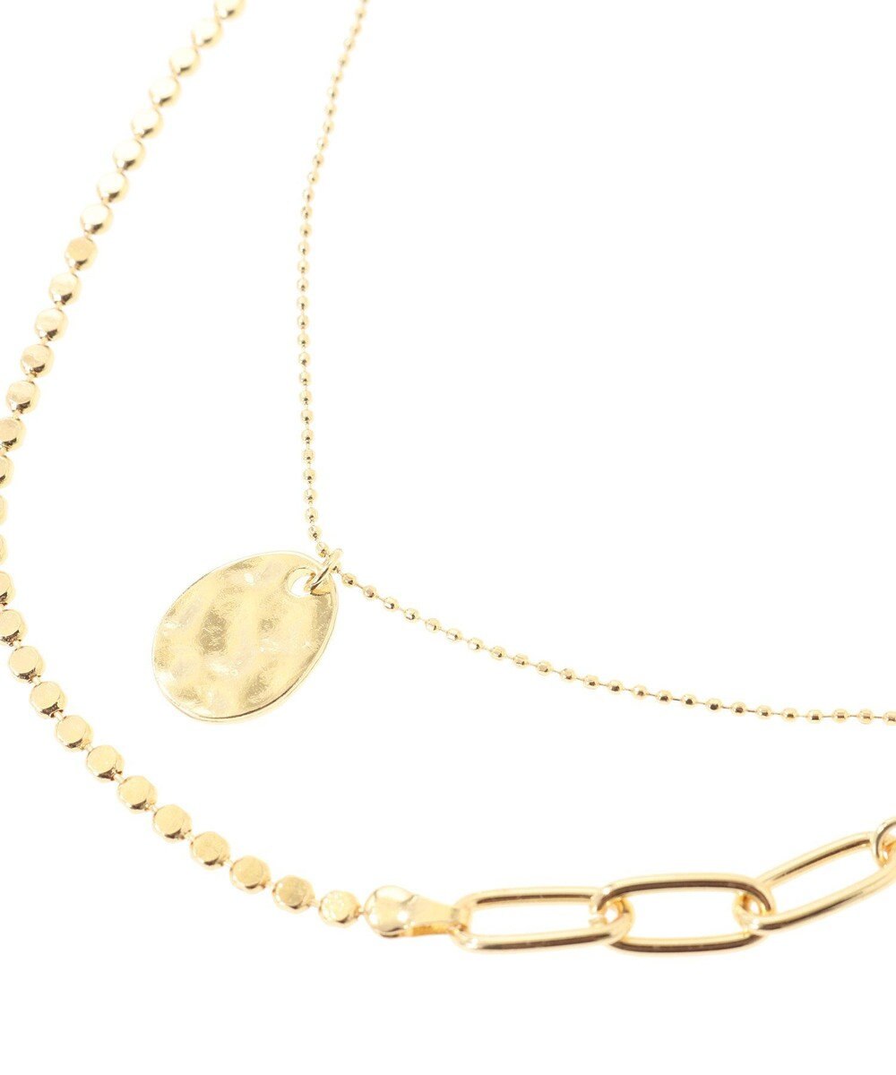 Green Parks ｅｖｅｒｙｗａｌｋ．２本セットクラフト調コインネックレス 