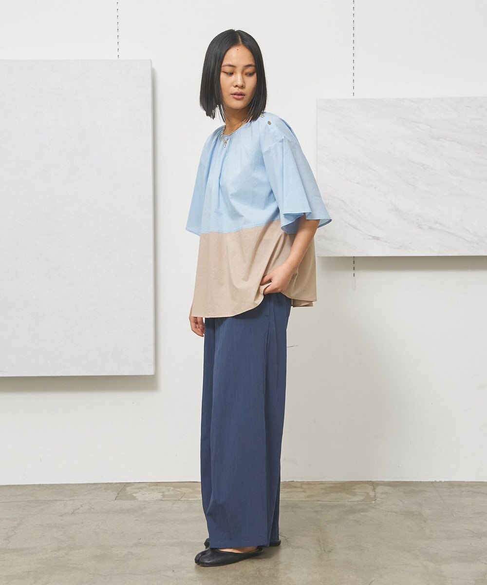 J.PRESS YORK STREET 【WOMEN】ワッシャーリラックス ワイドパンツ 