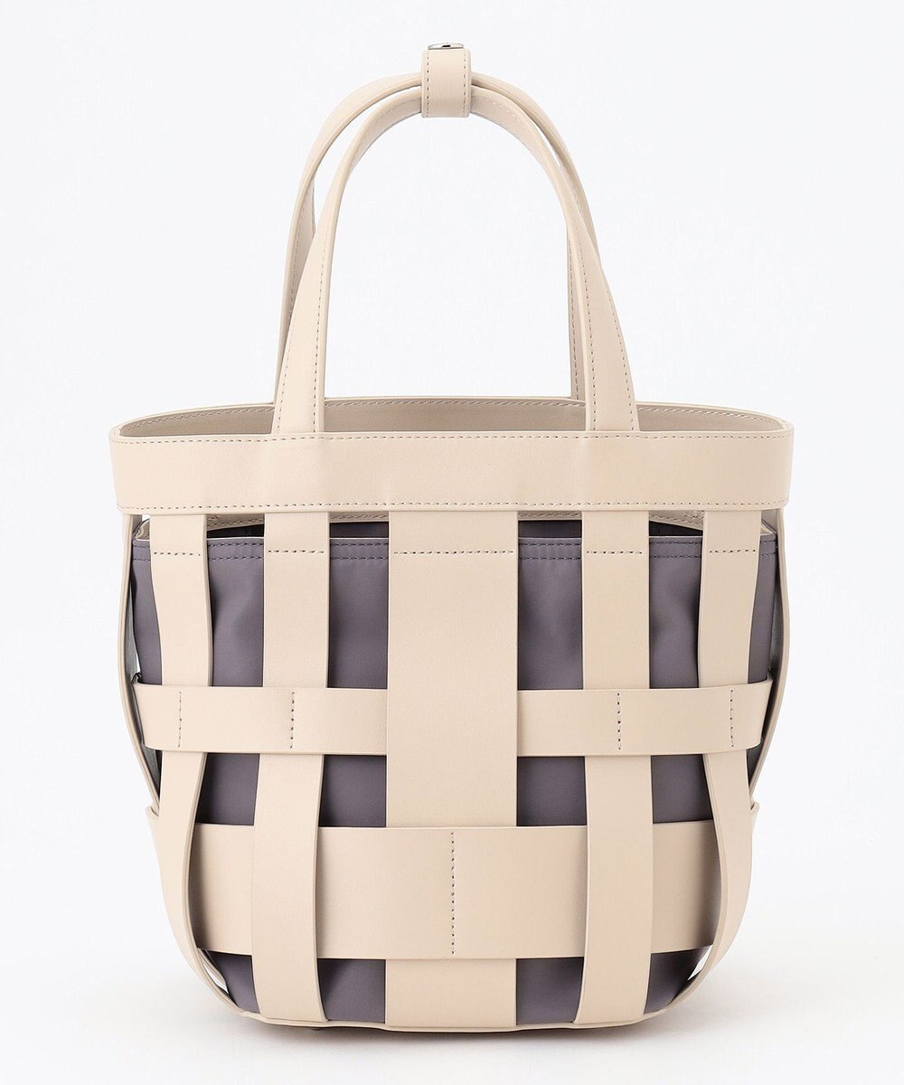 Y'SACCS 【リサイクルレザー】メッシュかごバッグ　small 