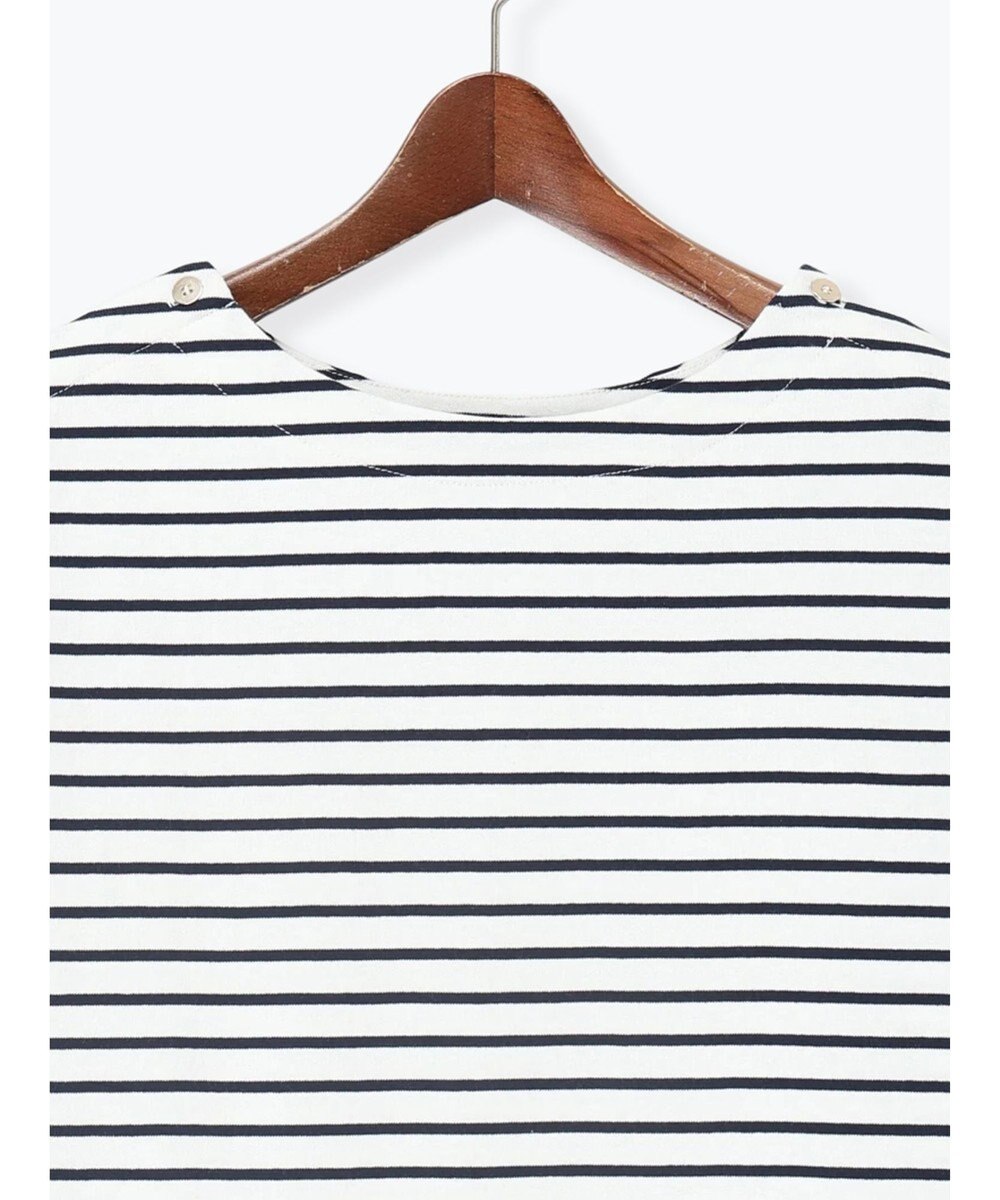 Te chichi ショルダー釦ボーダーカットソー 