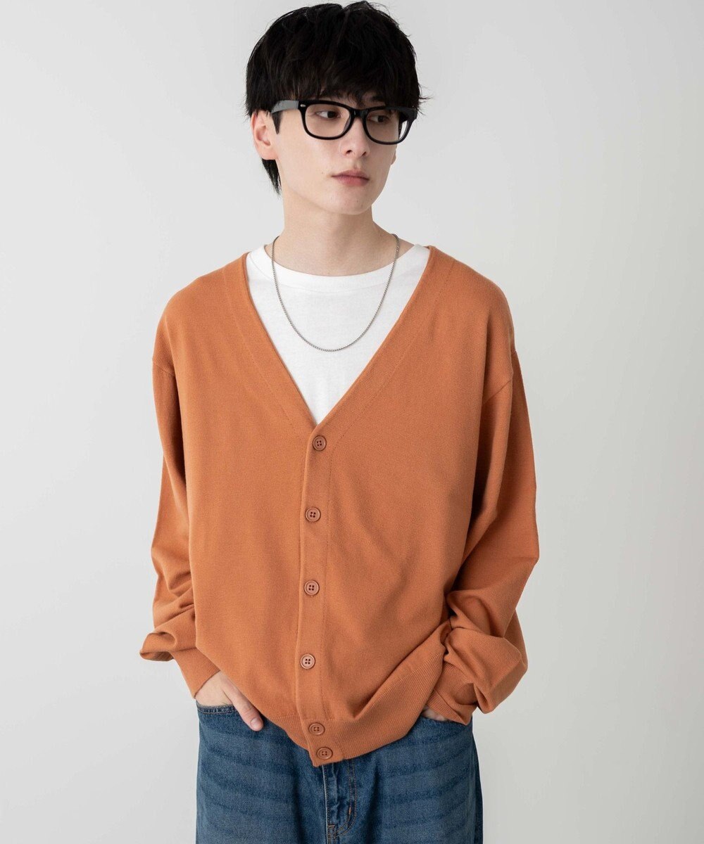 WEGO 【ユニセックス着用ITEM/MLサイズ展開】ドロップショルダーカーディガン 